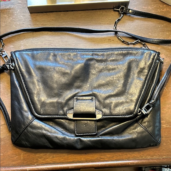 Kooba Handbags - Kooba Black Leather Crossbody/Clutch
